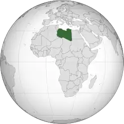 Description de l'image Libya (orthographic projection).svg.