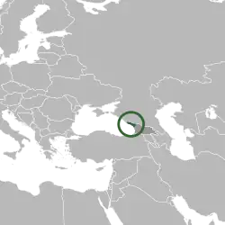 Description de l'image Location of the region of Abkhazia in Eastern Europe.svg.