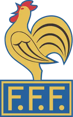 alt=Écusson de l' Équipe de France Futsal entre 1997 et 1999