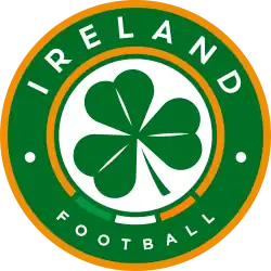 alt=Écusson de l' Équipe de république d'Irlande