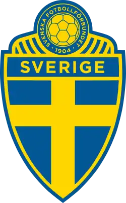 alt=Écusson de l' Équipe de Suède