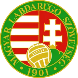 alt=Écusson de l' Équipe de Hongrie