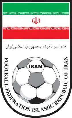 alt=Écusson de l' Équipe d'Iran