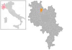 Localisation de Montechiaro d'Asti