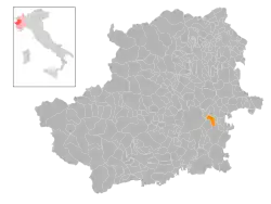 Localisation de Baldissero Torinese