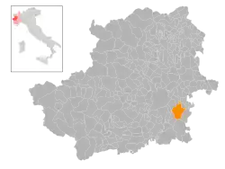 Localisation de Chieri