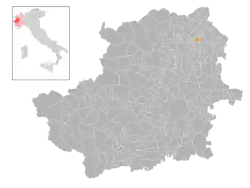 Localisation de Colleretto Giacosa