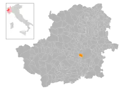 Localisation de Grugliasco