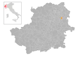 Localisation de Montalenghe