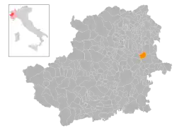 Localisation de Montanaro