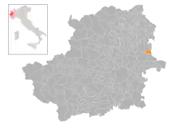 Localisation de Rondissone