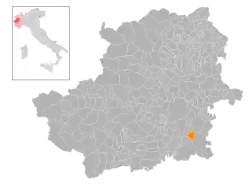 Localisation de Santena