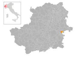 Localisation de Sciolze