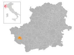 Localisation de Sestrières