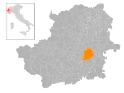 Localisation de Turin