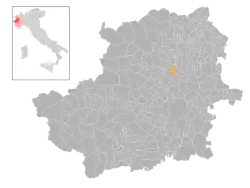 Localisation de Vauda Canavese