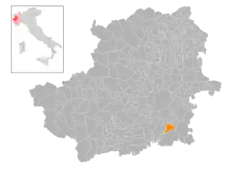 Localisation de Villastellone