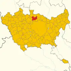 Localisation de Bollate