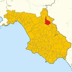 Localisation de Buccino