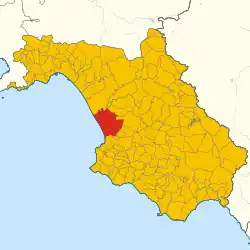 Localisation de Capaccio Paestum