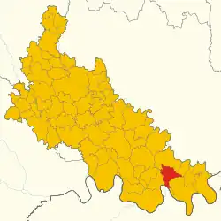 Localisation de Corno Giovine