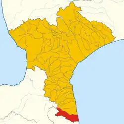 Localisation de Guardavalle