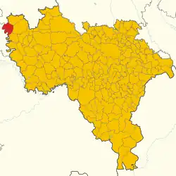 Localisation de Palestro