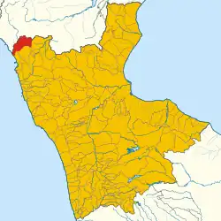 Localisation de Tortora