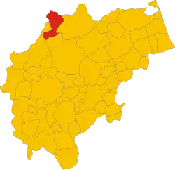 Localisation de Apiro