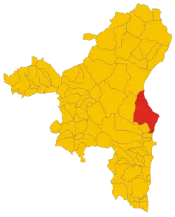 Localisation de Baunei