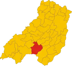 Localisation de Berceto