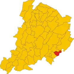 Localisation de Borgo Tossignano