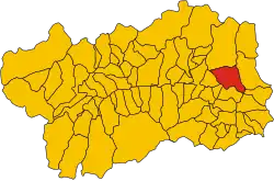 Localisation de Brusson