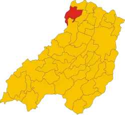 Localisation de Busseto