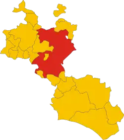 Localisation de Caltanissetta