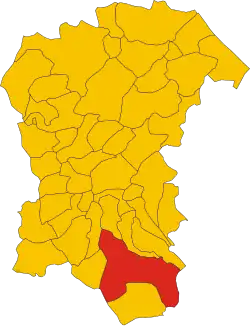 Localisation de Caramanico Terme