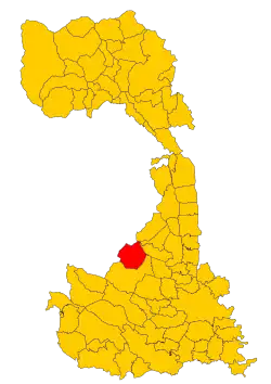 Localisation de Carisio