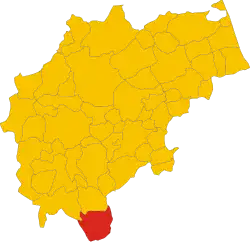 Localisation de Castelsantangelo sul Nera