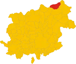 Localisation de Castelvetere in Val Fortore