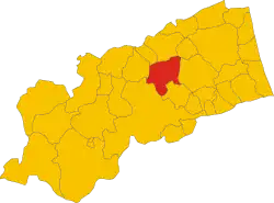 Localisation de Castignano