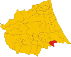 Localisation de Castilenti