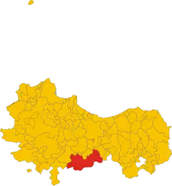 Localisation de Castronovo di Sicilia