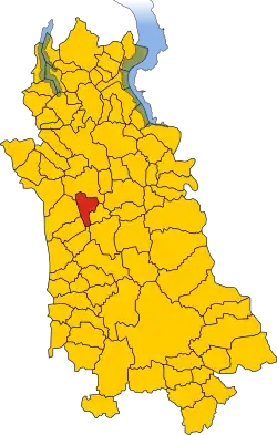 Localisation de Cavaglio d'Agogna