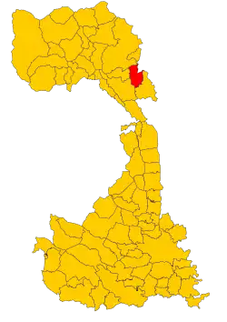 Localisation de Cellio con Breia