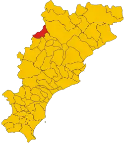 Localisation de Cengio