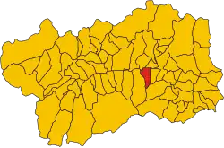 Localisation de Chambave