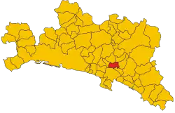 Localisation de Cicagna