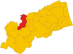 Localisation de Comunanza