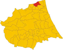 Localisation de Controguerra