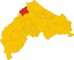 Localisation de Corinaldo